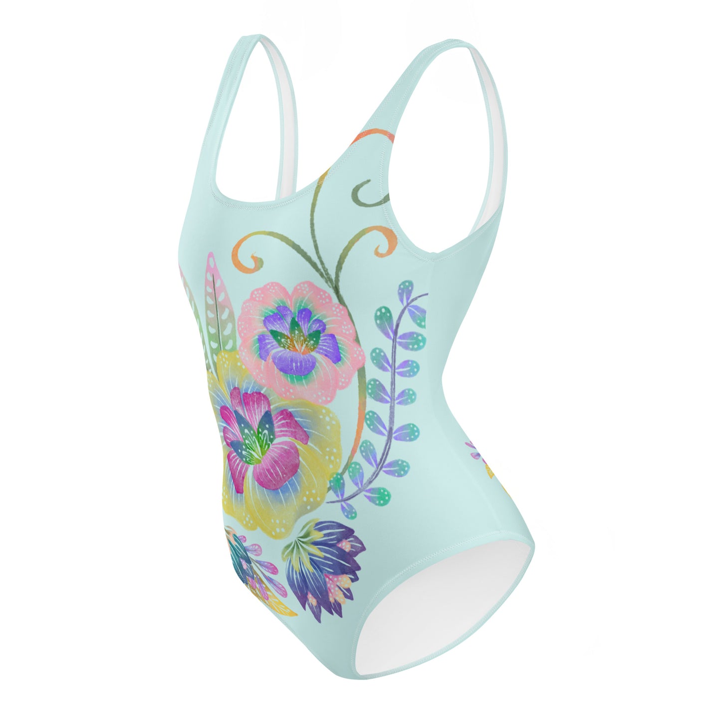 Simply Turquoise Women One-Piece Swimsuit