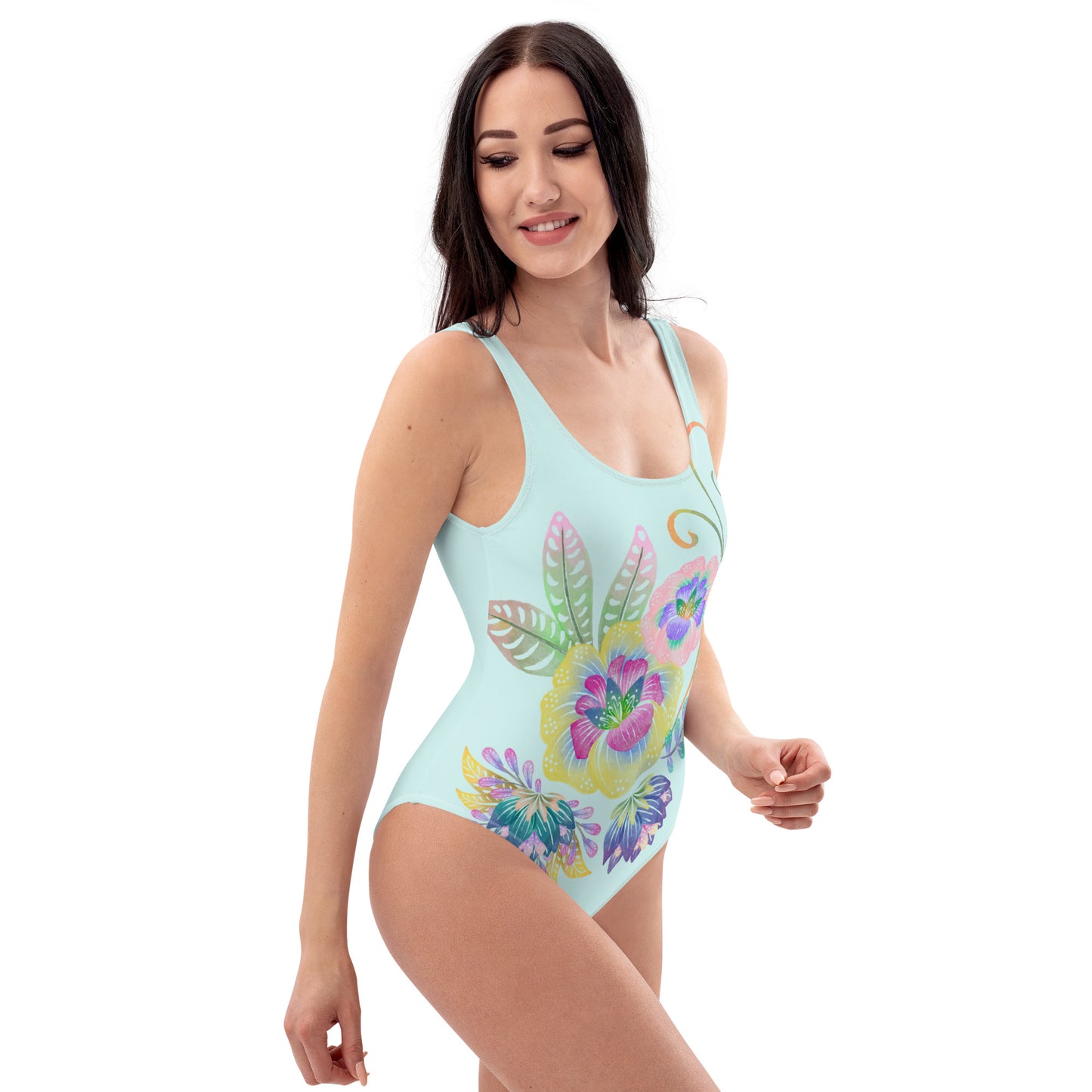 Simply Turquoise Women One-Piece Swimsuit