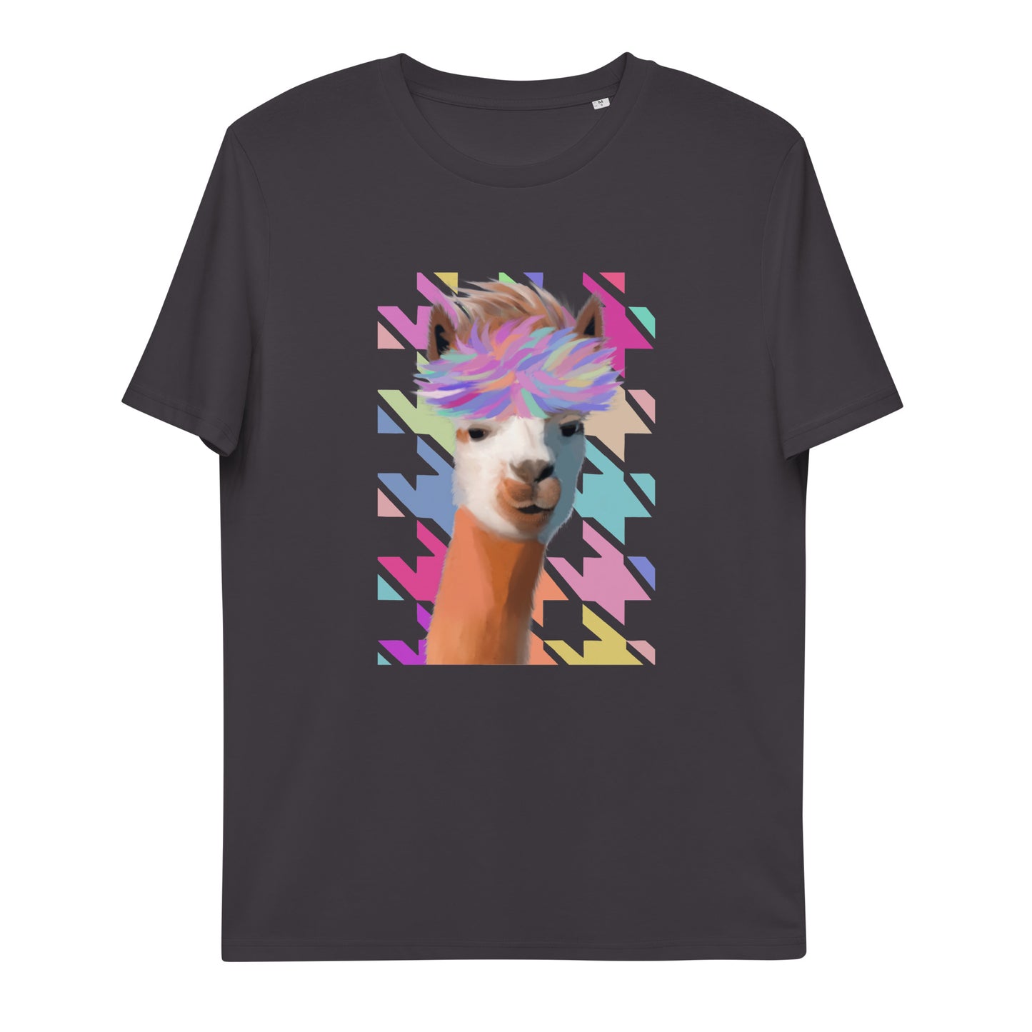 Rainbow Bliss Alpaca Unisex Organic Cotton T-shirt