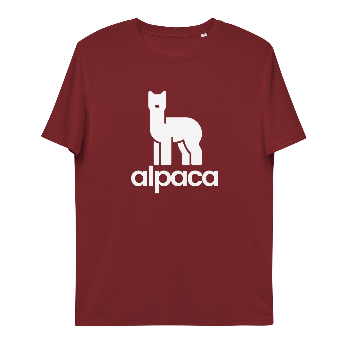 Strong Alpaca Unisex Organic Cotton T-shirt (Black/ Navy/ Burgundy)
