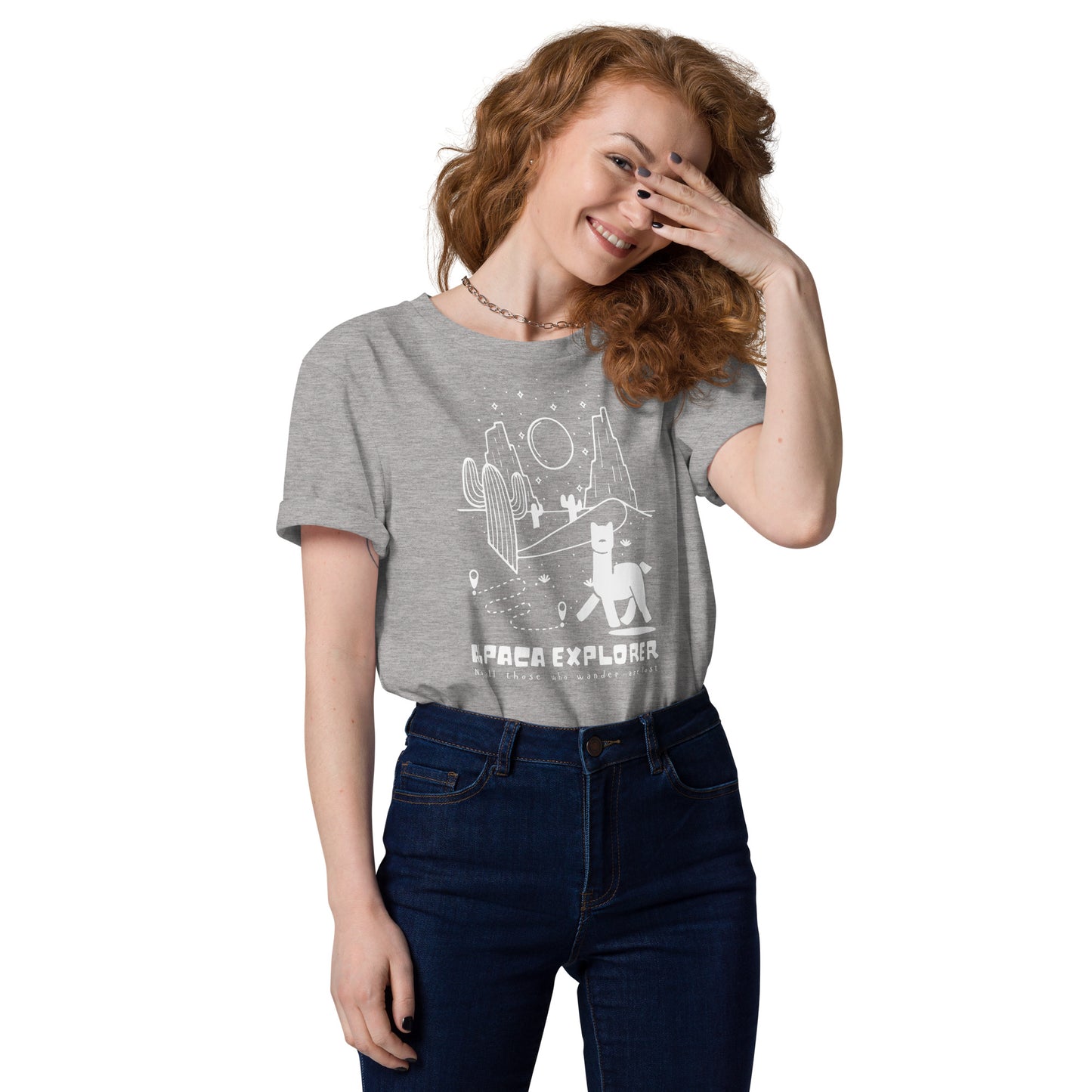 Alpaca Explorer Unisex Organic Cotton T-shirt