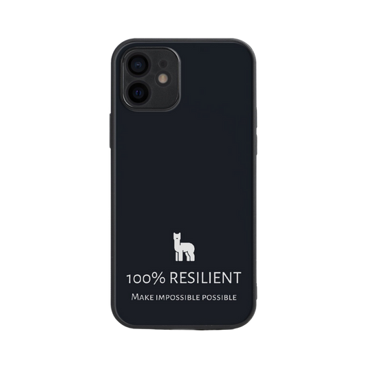 100% Resilient Black iPhone 12 Phone Case