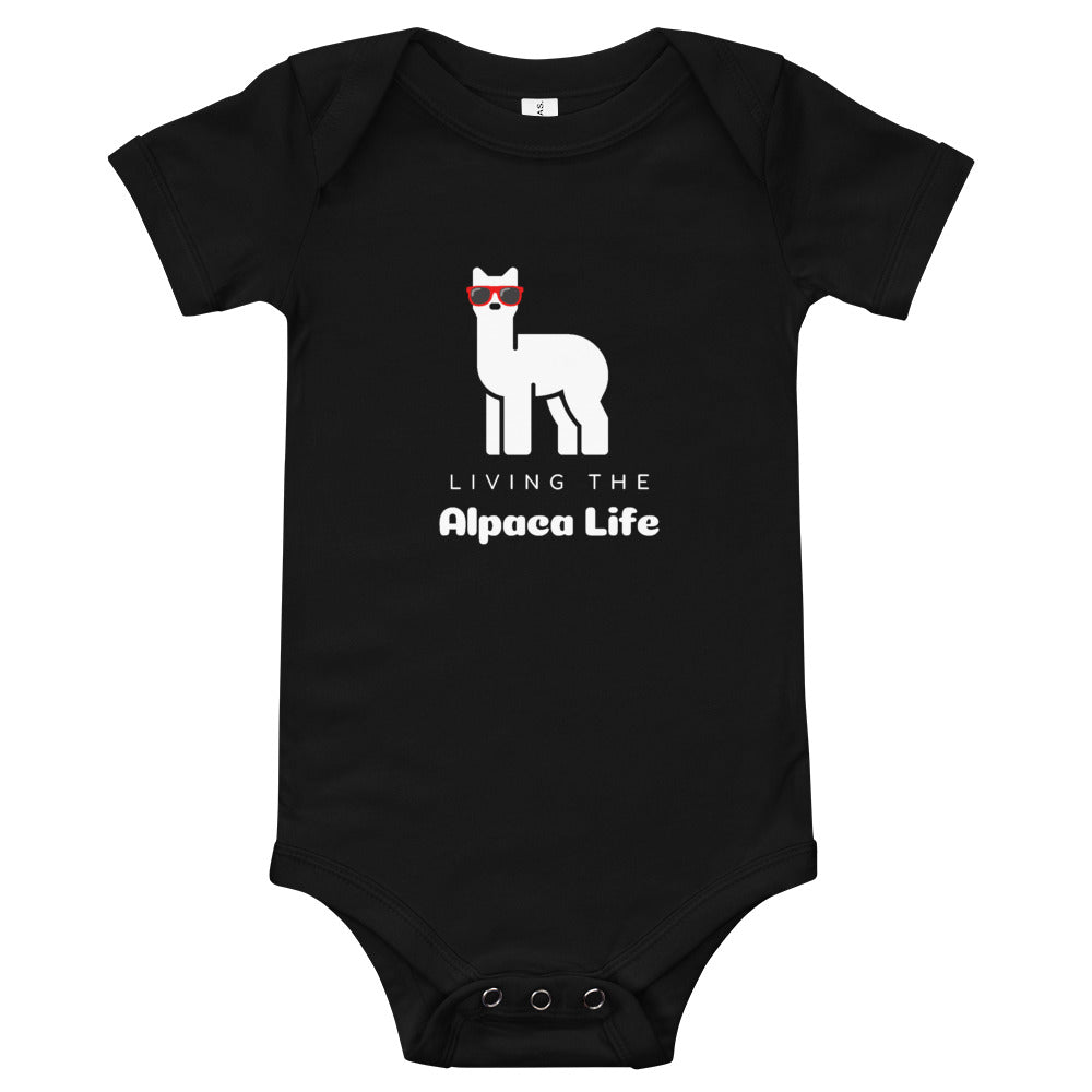 Living the Alpaca Life Baby One Piece | The Therapeutic Alpaca