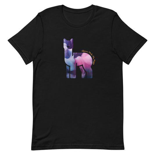 Alpacas Make Me Happy Short-Sleeve Unisex T-Shirt
