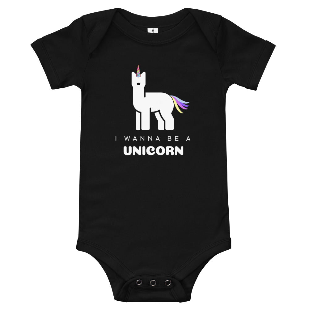 Baby Unicorn Wanna Be Onesie