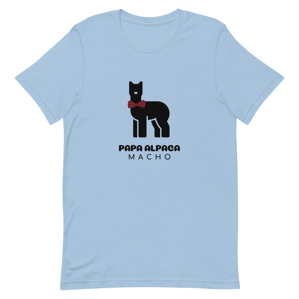 Papa Alpaca Light Color Short-Sleeve Unisex T-Shirt| The Therapeutic Alpaca