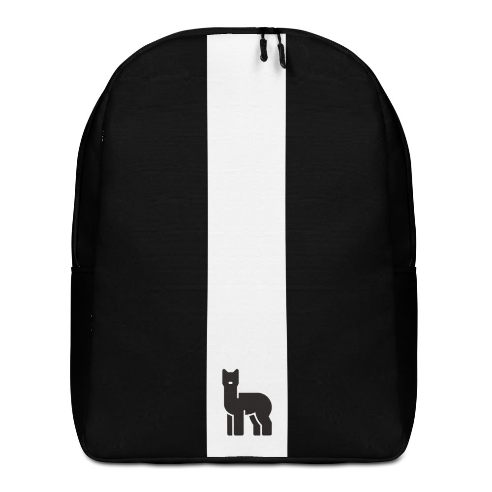 Alpaca Black Minimalist Backpack | The Therapeutic Alpaca