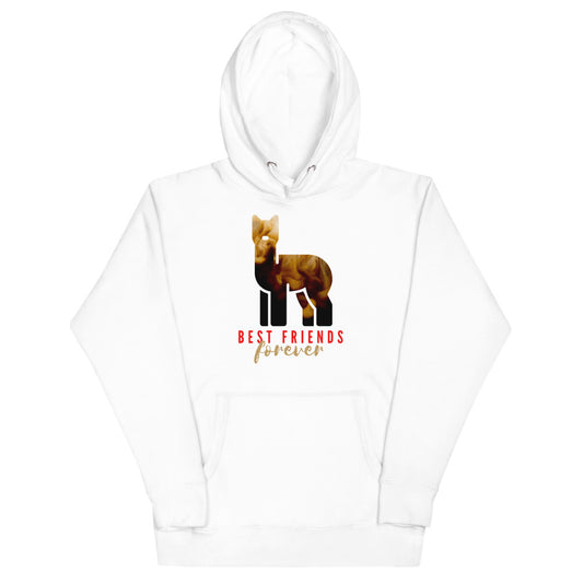 Best Friends Forever 100% Cotton Face Unisex Hoodie