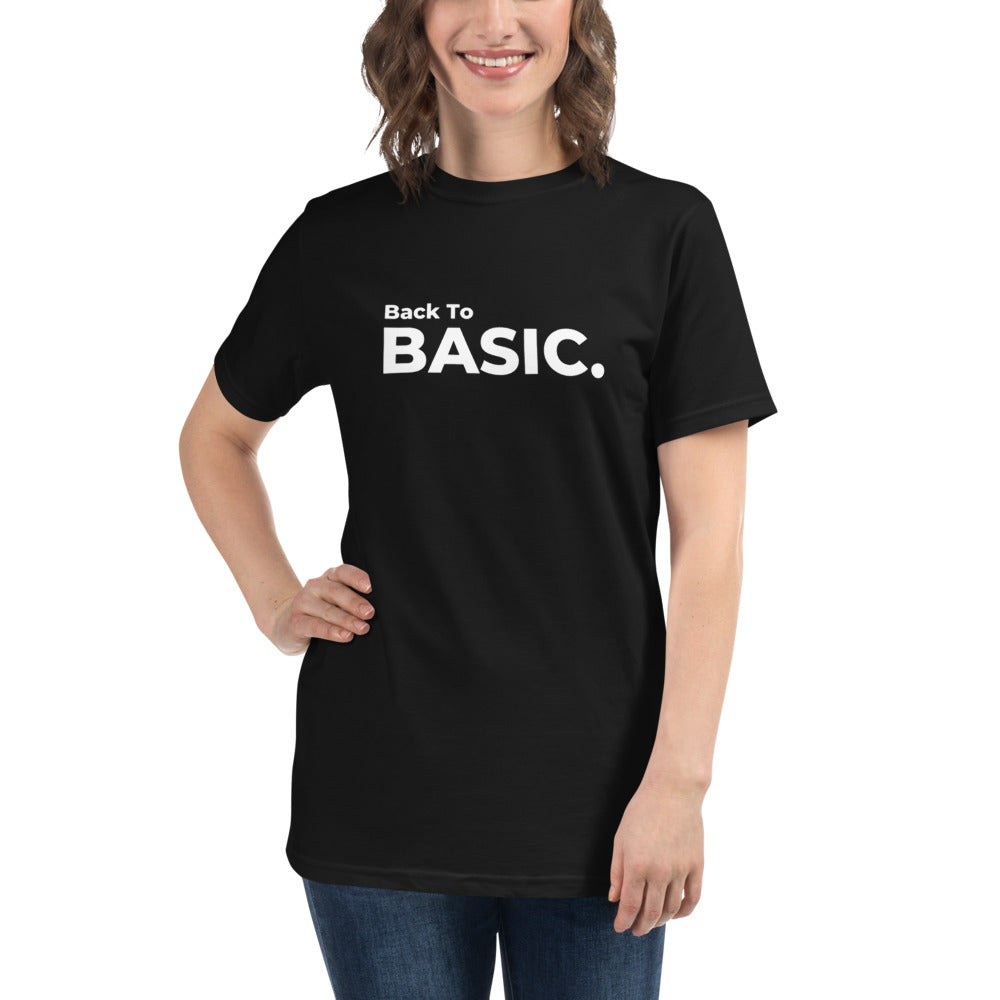 Back To Basic Black Organic T-Shirt | The Therapeutic Alpaca