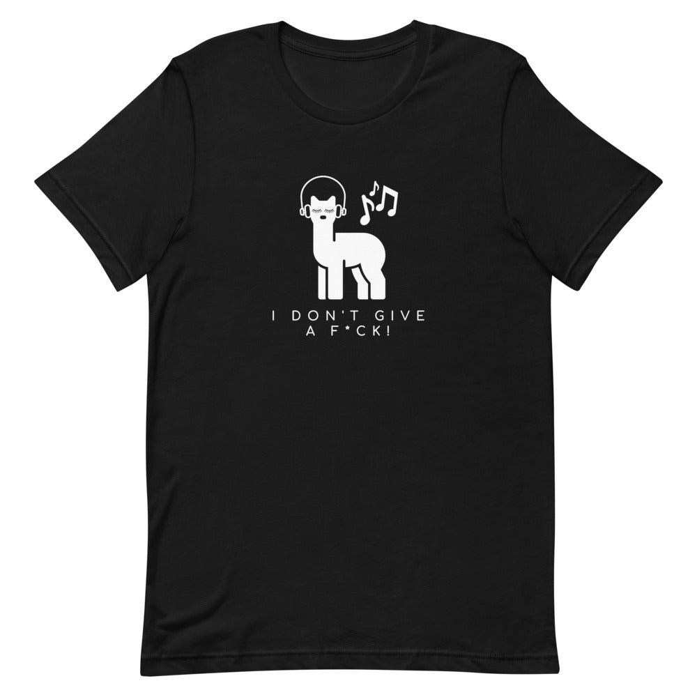 I Don't Give A F* Short-Sleeve Unisex T-Shirt | The Therapeutic Alpaca