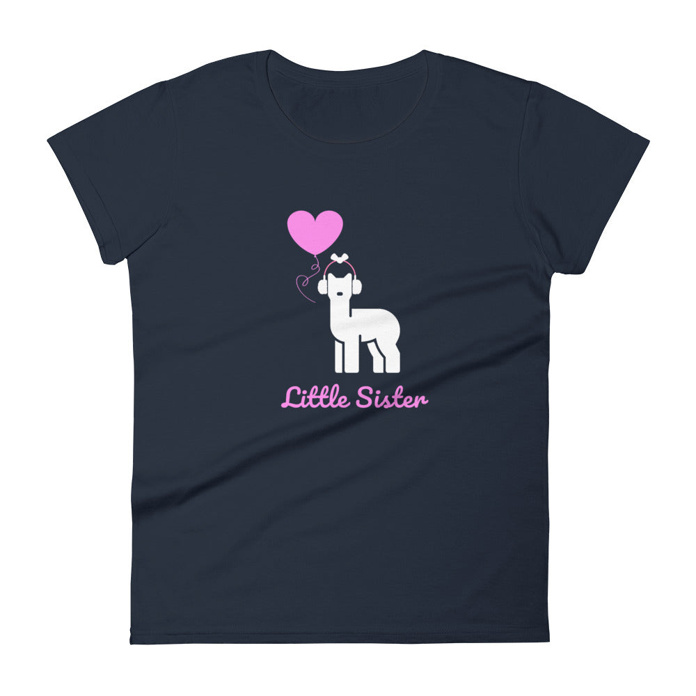 Little Sister Alpaca Women Short Sleeve T-shirt
