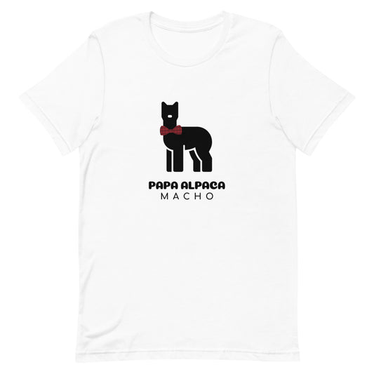 Papa Alpaca Light Color Short-Sleeve Unisex T-Shirt| The Therapeutic Alpaca