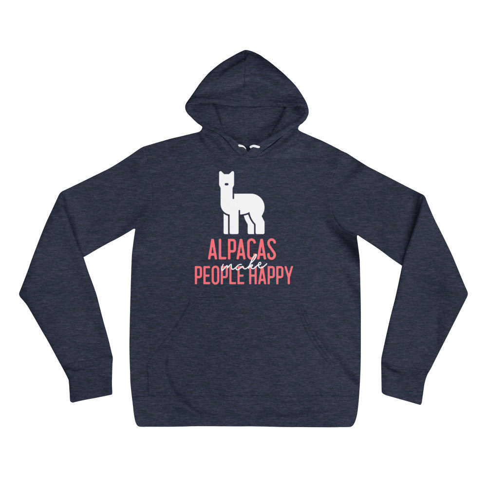 Alpacas Make People Happy Unisex hoodie
