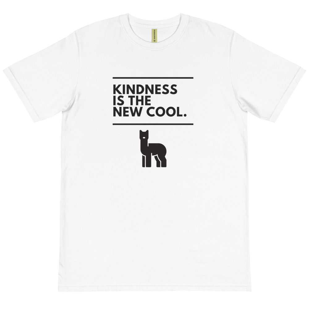 Be Kind White Organic Unisex T-Shirt | The Therapeutic Alpaca