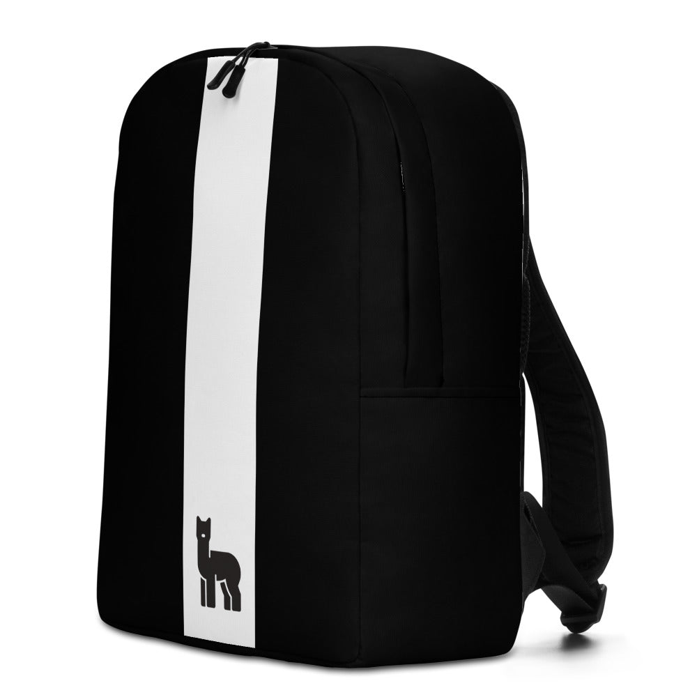 Alpaca Black Minimalist Backpack | The Therapeutic Alpaca