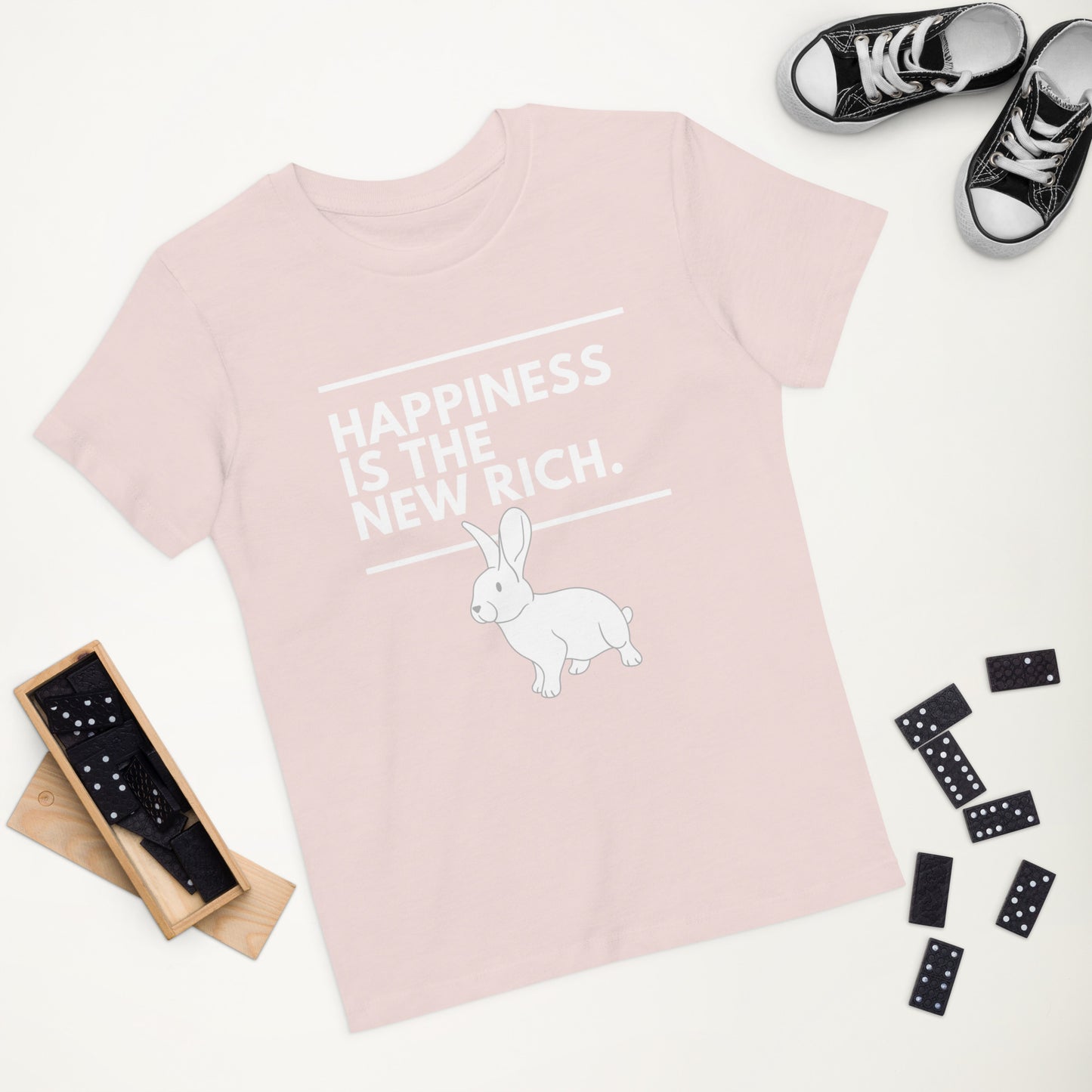 Happiness Is The New Rich Organic Cotton Kids T-shirt