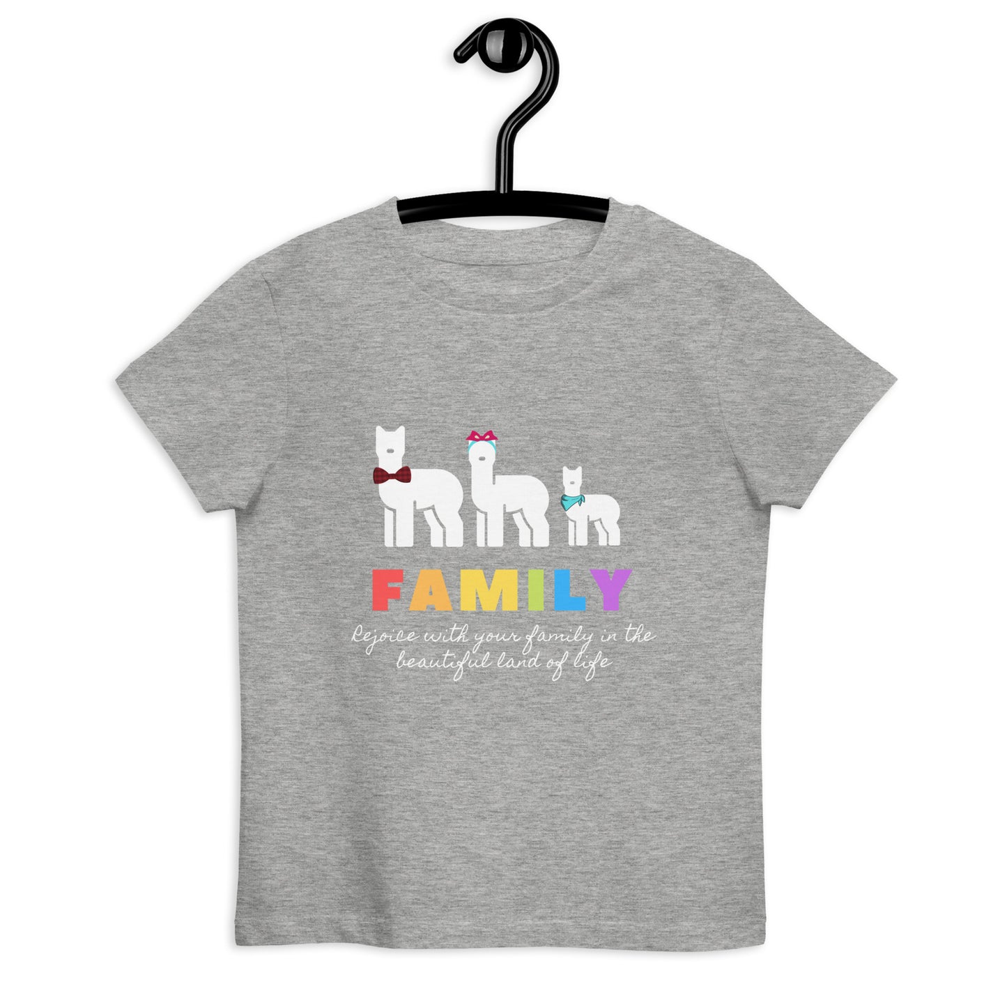 Alpaca Family Organic Cotton Kids T-shirt