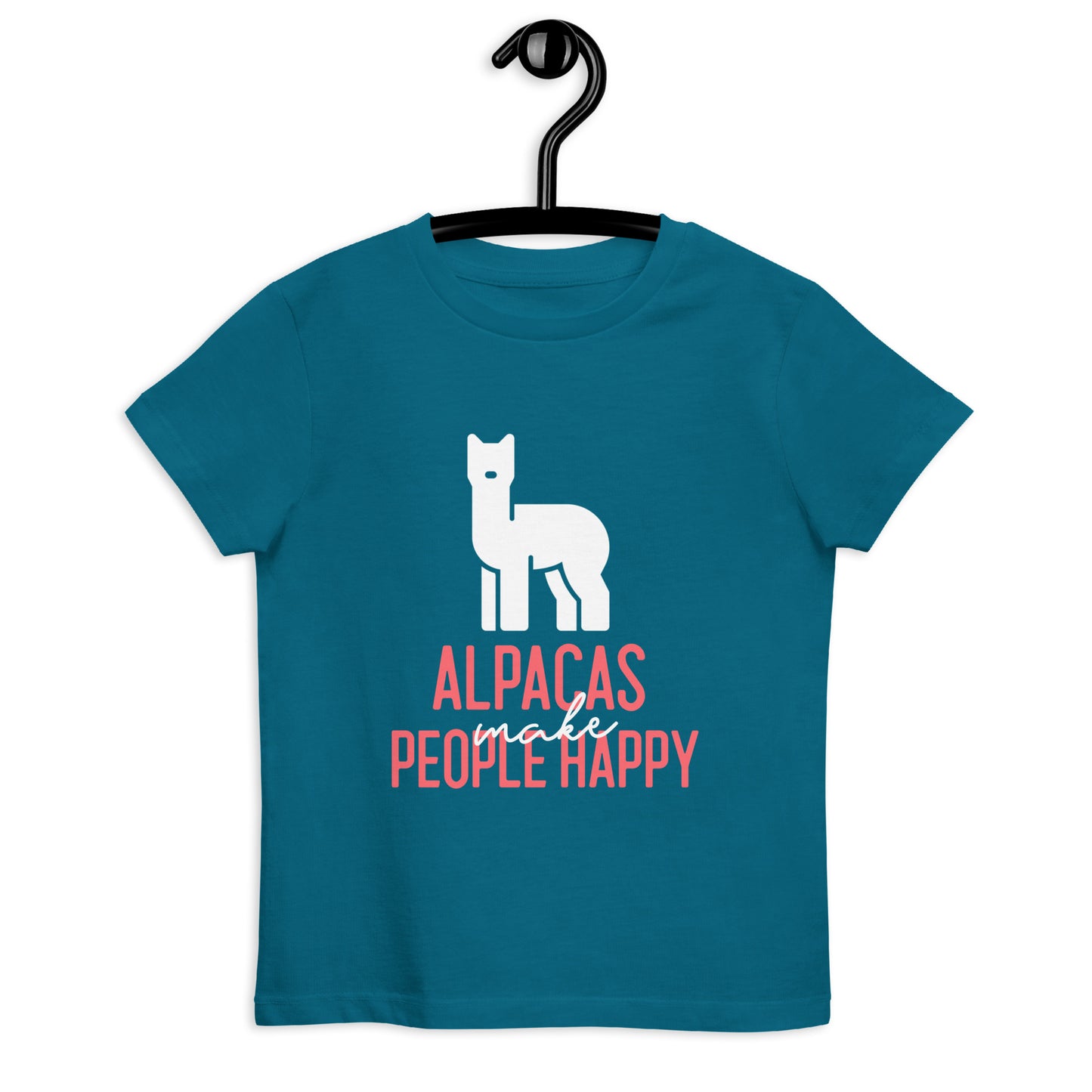 Alpacas Make People Happy Organic cotton kids t-shirt