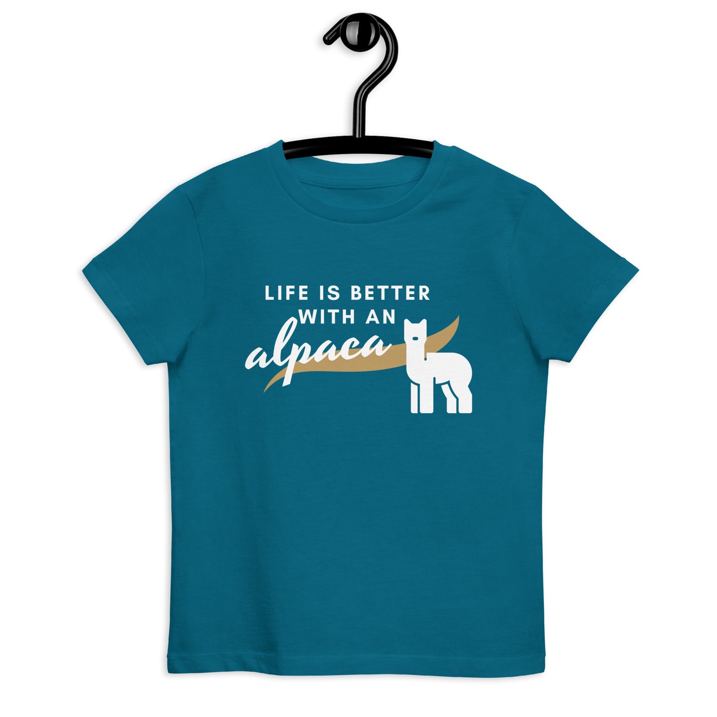 Life Is Better With An Alpaca Organic Cotton Kids T-shirt