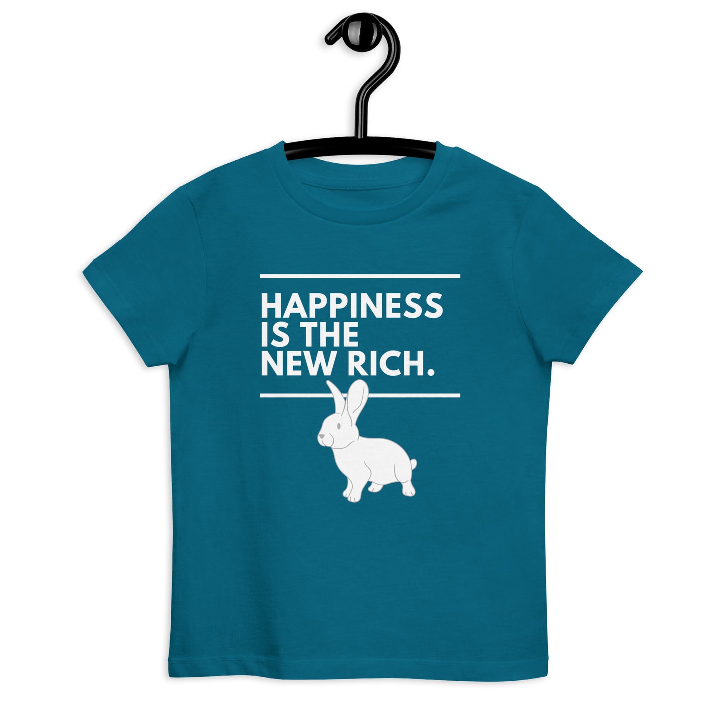 Happiness Is The New Rich Organic Cotton Kids T-shirt