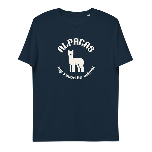 Alpacas - My Favorite Animal Unisex Organic Cotton T-shirt