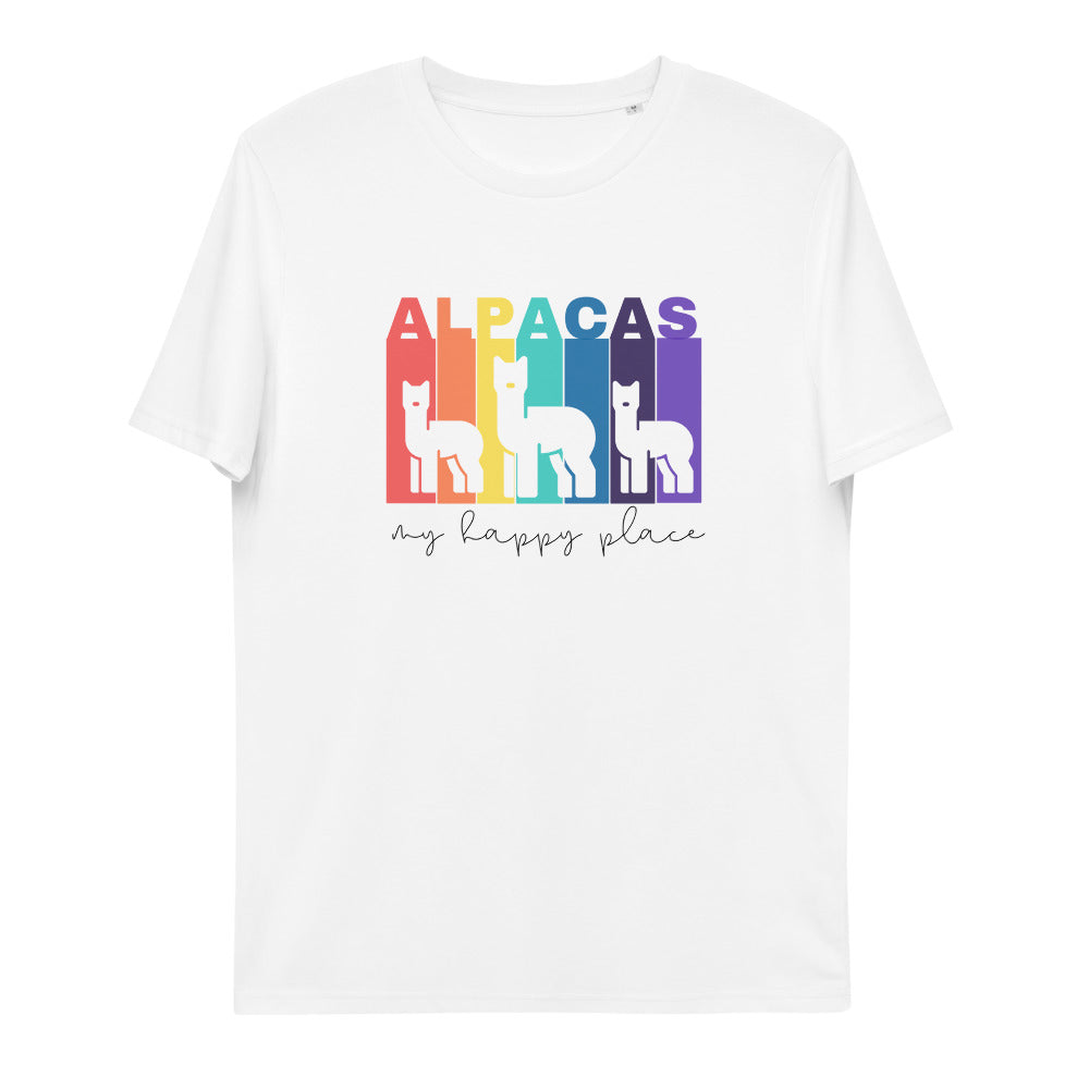 My Happy Place Alpaca Unisex Organic Cotton T-shirt