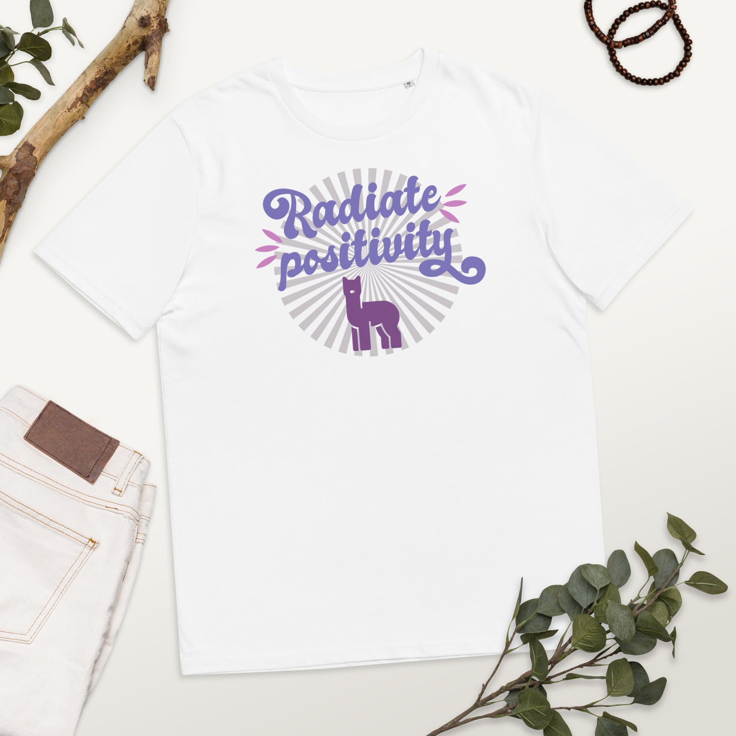 Radiate Positivity Unisex Organic Cotton T-shirt
