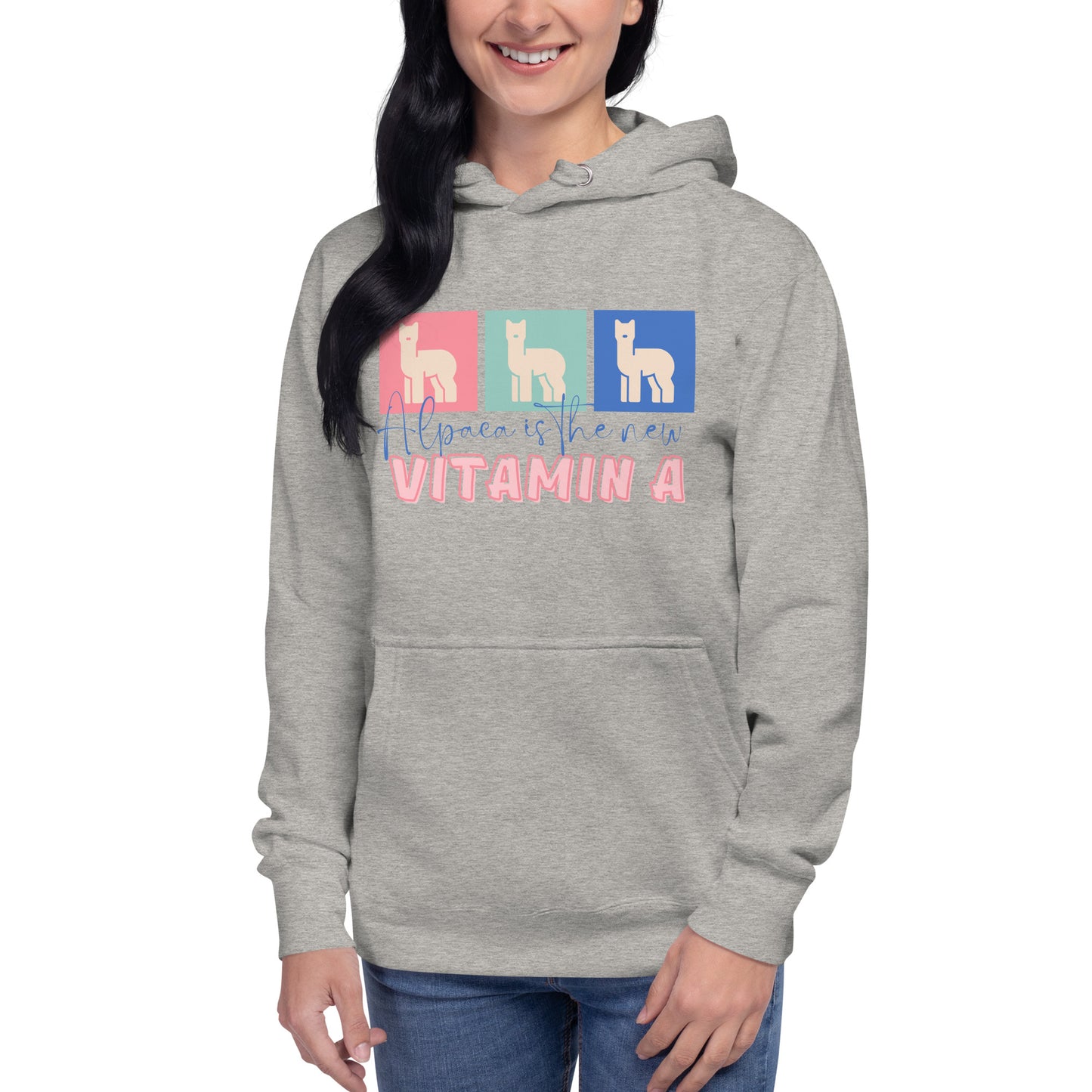 Alpaca Is The New Vitamin A 100% Cotton Face Unisex Hoodie