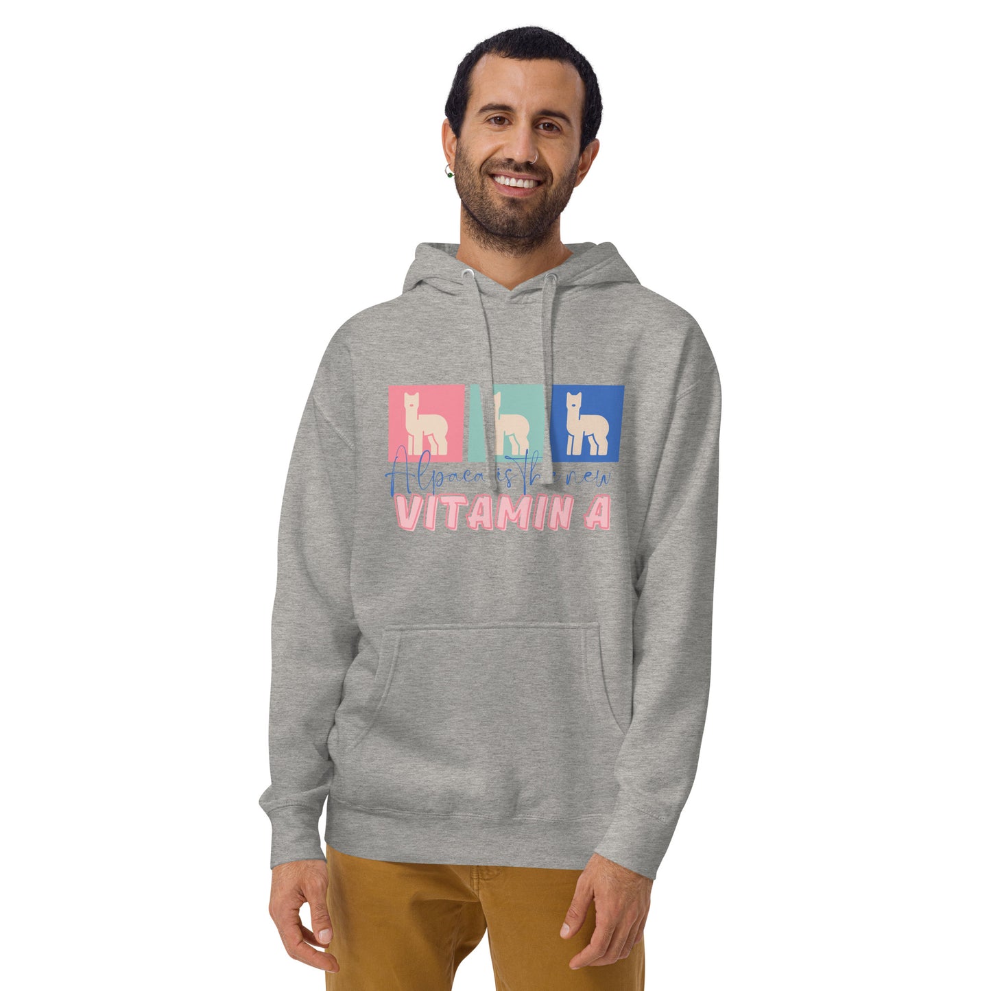 Alpaca Is The New Vitamin A 100% Cotton Face Unisex Hoodie