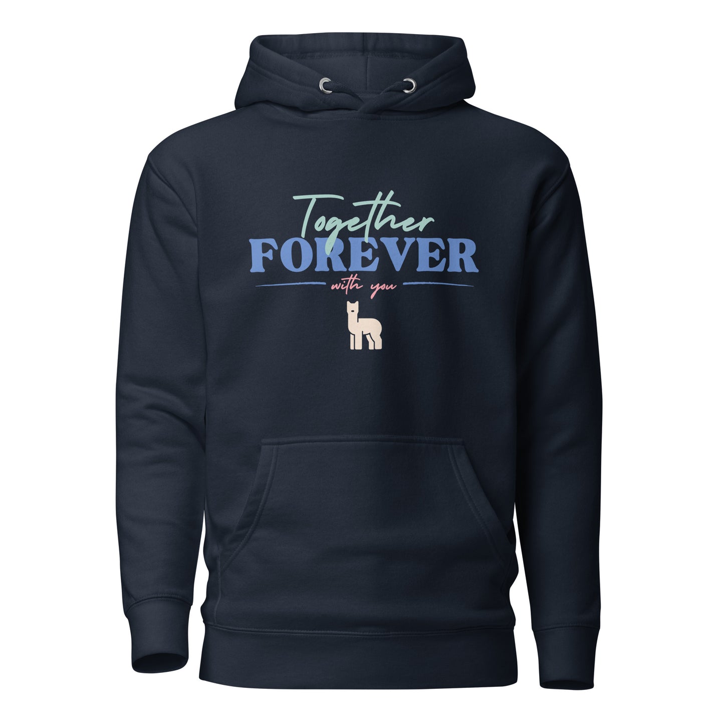 Together Forever With You 100% Cotton Face Unisex Hoodie