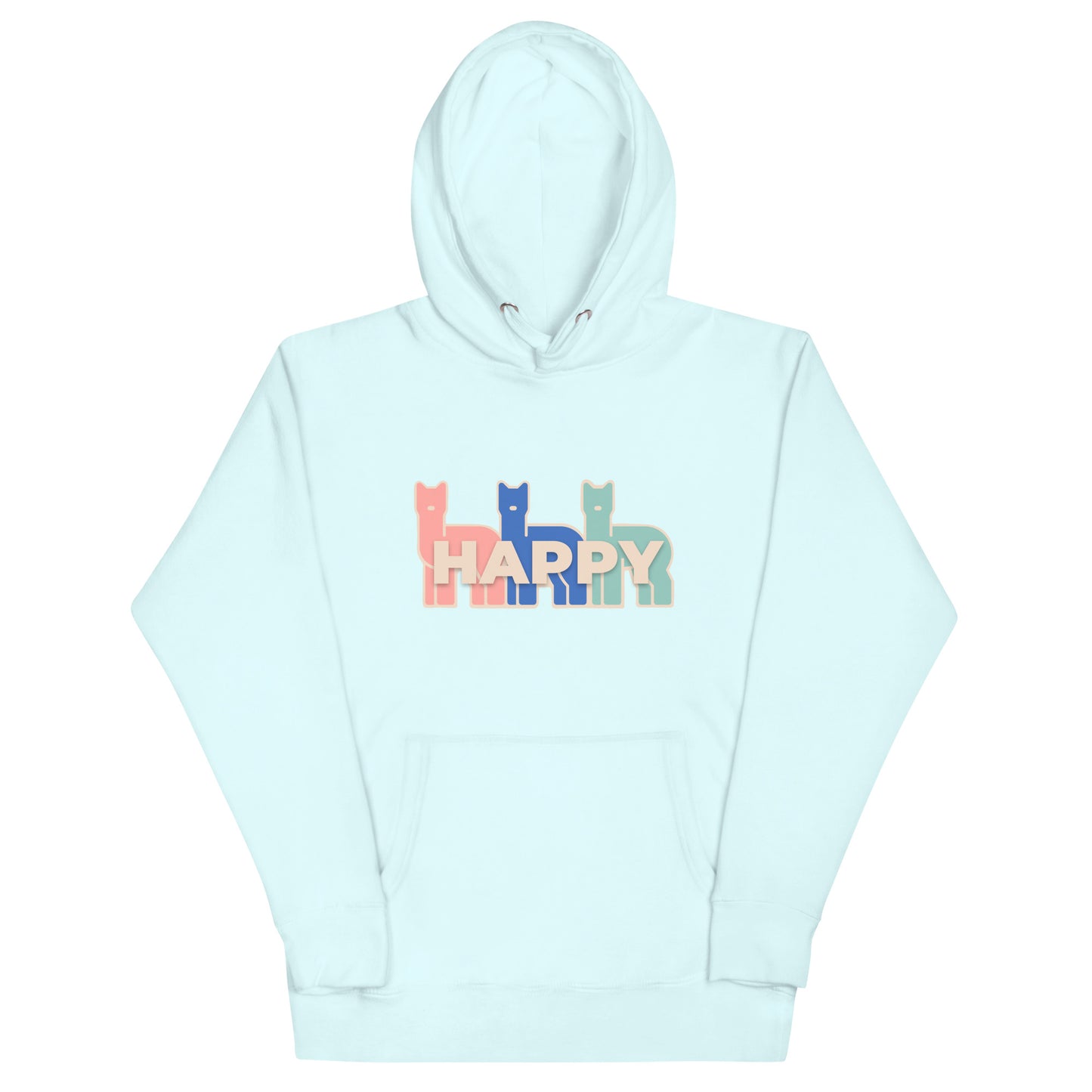 Happy Together 100% Cotton Face Unisex Hoodie