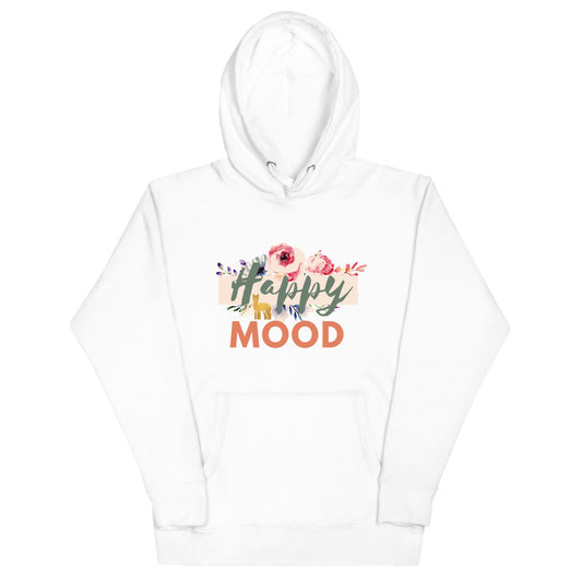 Happy Mood 100% Cotton Face Unisex Hoodie