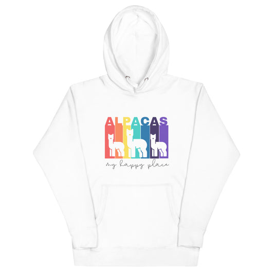 My Happy Place 100% Cotton Face Unisex Hoodie
