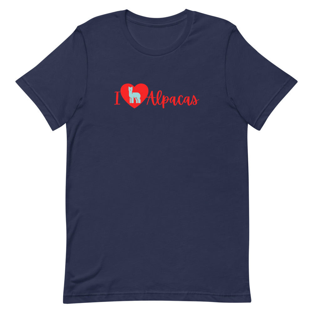 I Love Alpacas Short-Sleeve Unisex T-Shirt