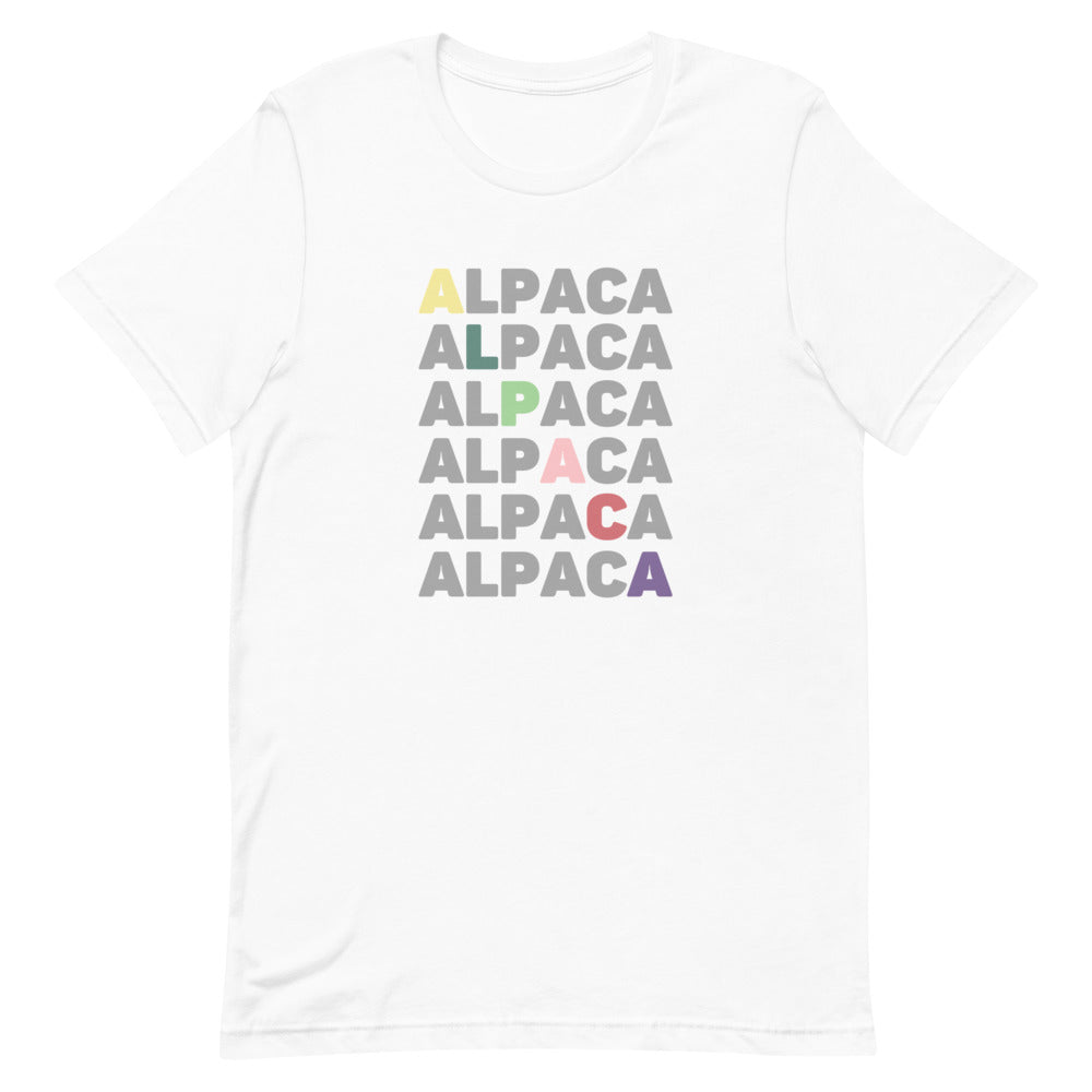 Alpaca Letter Short-Sleeve Unisex T-Shirt
